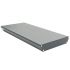 Aluminiumstufe rutschhemmend inkl. 2 Deckel und Schrauben - Ausführung: Anthrazit beschichtet, Breite: 1200 mm, Tiefe: 270 mm