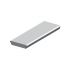 Aluminiumstufe rutschhemmend inkl. 2 Deckel und Schrauben - Ausführung: Anthrazit beschichtet, Breite: 600 mm, Tiefe: 270 mm