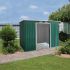 Gerätehaus Kompakt 3 - Farbe: grün, Dachlänge: 2770 mm, Dachbreite: 1300 mm, Gesamthöhe: 1730 mm
