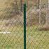 Zaunpfosten Mod. Dingo - Ø: 34 mm, für Zaunhöhe: 125 cm, Pfostenlänge: 141,50 cm, Ausführung: grün beschichtet, Anwendung: für Fußplatte & Erdspitze