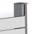 Alu U-Profil stirnseitige Montage für 44 mm Profile - Farbe: dunkelgrau 5S, Länge: 200 cm