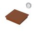 Alu Pfosten Abdeckkappe 60 x 60 mm - Farbe: braun, Form: flach