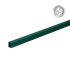 Alu Einschubleiste für Lochblech - Länge: 100 cm, Farbe: grün