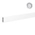 Alu Abschlussprofil 80 x 20 mm  - Farbe: weiß, Länge: 300 cm