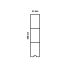 Alu Abschlussprofil 200 x 44 mm  - Farbe: anthrazit 5S, Länge: 300 cm