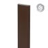 Alu Latte 78 x 20 mm - Farbe: schokobraun, Länge: 150 cm