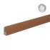 Alu Lamellen Profil 44 x 80 mm - Farbe: braun, Länge: 300 cm