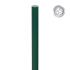 Alu Palisade ø 30 mm - Farbe: grün, Länge: 50 cm