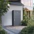 Briefkasten inkl. Paketfach Mod. 72A – Farbe: anthrazit, Breite: 72 cm, Höhe: 150 cm, Tiefe: 45 cm