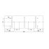 Aluminium Pfosten / Profil - Querschnitt: 150 x 80 mm, Länge: 2520 mm, Farbe: blank, Abverkauf Restposten