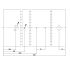 Aluminium Pfosten / Profil - Querschnitt: 150 x 80 mm, Länge: 2628 mm, Farbe: blank, Abverkauf Restposten