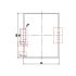 Aluminium Pfosten / Profil - Querschnitt: 100 x 80 mm, Länge: 3494 mm, Farbe: blank, Abverkauf Restposten