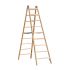 Holz Stufen Doppelleiter Mod. HST - Sprossenanzahl: 2 x 9, Länge: 2,39 m
