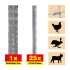 Weidezaun 50 m Set Taurus leicht - Höhe: 200 cm, inkl. 25 Pfosten, Horizontaldrähte: 20
