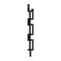 WPC Profil Stil - Farbe: Holzoptik dunkel, Länge: 200 cm, Höhe: 15 cm, Stärke: 2 cm