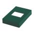 Abdeckung für Fußplatten in Aluminium - Farbe: grün