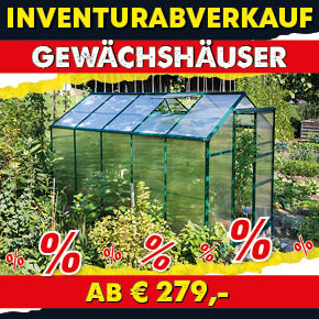 Gewächshäuser Abverkauf