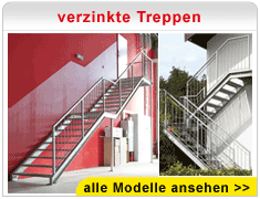 verzinkte Treppen