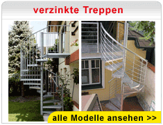 verzinkte Treppen