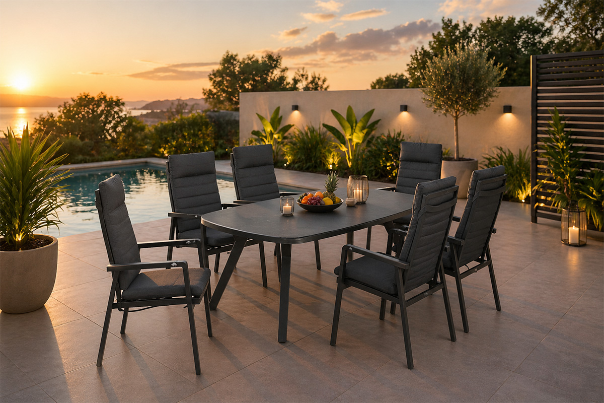 Aluminium Gartenmöbel leicht robust und modern