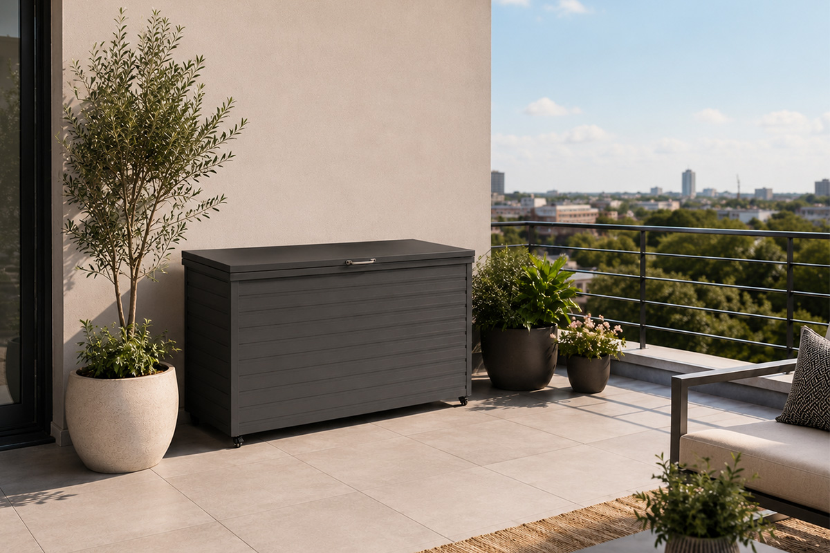 Gartenbox aus Aluminium